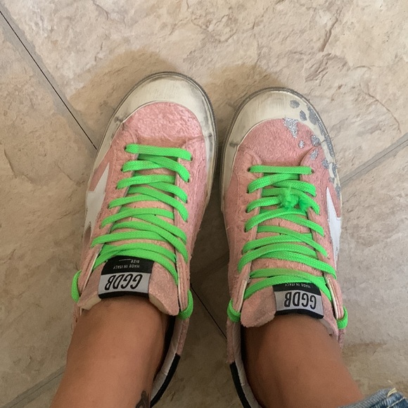 Golden Goose Super Star Penstar Pink Sneakers Size 40 - Picture 9 of 17